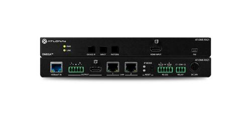 Atlona Omega 4K/UHD HDMI over HDBaseT Receiver w/Scaler, Ethernet, RS232, Audio Output, and HDMI Input (AT-OME-RX21)