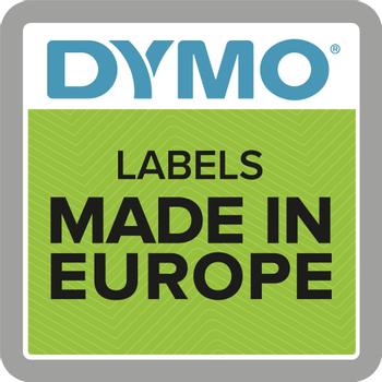 DYMO D1 polyester tape 19mm sort/hvid (S0718050*5)