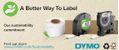 DYMO O D1 Tape Permanent 12mm x 5.5m Black on white (S0718060)