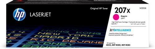 HP 207X - High Yield - magenta - original - LaserJet - toner cartridge (W2213X) - for Color LaserJet Pro M255dw, M255nw, MFP M282nw, MFP M283fdn, MFP M283fdw (W2213X)