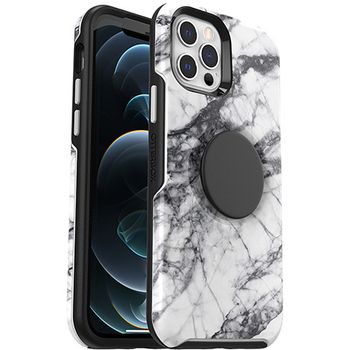 OTTERBOX OTTER+POP SYMMETRY IPHONE 12 / IPHONE 12 PRO WHITE MARBLE ACCS (77-65438)