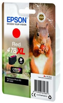 EPSON Squirrel Singlepack Red 478XL Claria Photo HD Ink (C13T04F54020)