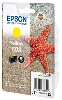 EPSON Singlepack Yellow 603 Ink (C13T03U44020)