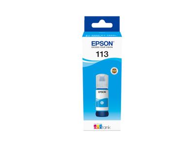 EPSON EcoTank 113 Cyan Ink - Blækrefill Cyan (C13T06B240)