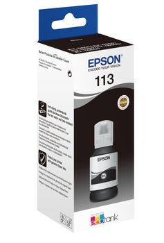 EPSON n Ink Cartridges,  113, Ink Bottle, 1 x 127.0 ml Black (C13T06B140)