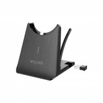 V7 BT MONO ON EAR WLRS HDSET NC BOOM MIC USB DONGLE BLK EN (HB605M)