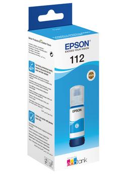 Epson EcoTank 112 - cyan - original - blekkrefill (C13T06C24A)
