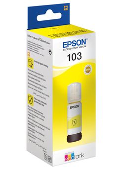 EPSON n Ink Cartridges,  103, 101 4 colour ink bottles, Ink Bottle, 1 x 70.0 ml Yellow (C13T00S44A)