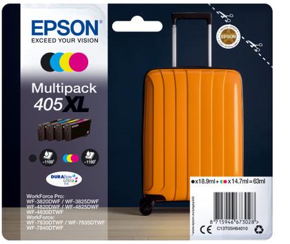 Epson 405XL Multipack - 4-pack - XL - svart, gul, cyan, magenta - original - blekkpatron (C13T05H64020)