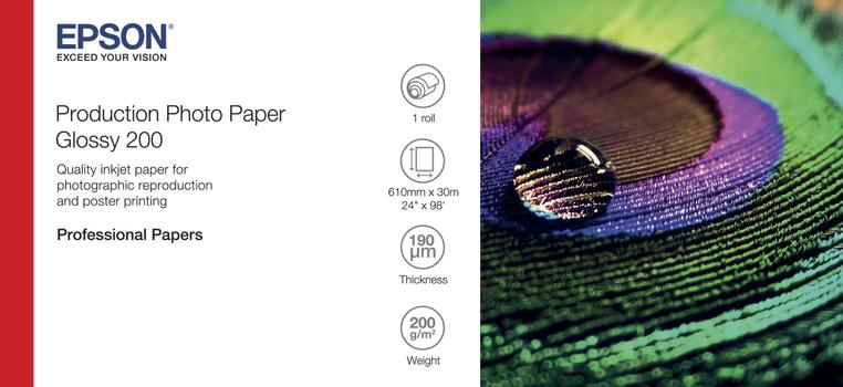 EPSON Paper/ Prod Photo Paper Gloss 200 24"x30m (C13S450371)