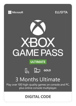 MICROSOFT Xbox Game Pass Ultimate - Xbox One, Win abonnemangslicens (3 månader) - ESD - Eurozon (QHX-00006)