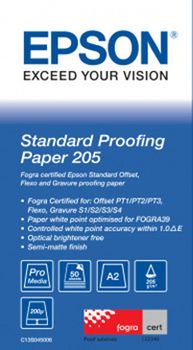 EPSON n Media, Media, Sheet paper, Standard Proofing Paper, Graphic Arts - Proofing Paper, A2, 205 g/m2, 50 Sheets (C13S045006)