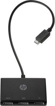 HP P USB-C to USB-A - Hub - 3 x SuperSpeed USB 3.0 - desktop - for Elite c640 G3 Chromebook Enterprise,  Pavilion Aero Laptop 13-be2075ng (Z6A00AA)