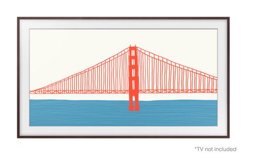 SAMSUNG 50" ram till The Frame (2021-2024,  brun) Utbytbar ram, 50" (VG-SCFA50BWBXC)