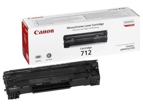 CANON n 712 - 1870B002 - 1 x Black - Toner Cartridge - For iSENSYS LBP3010, LBP3100 (1870B002)