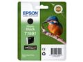EPSON n Ink Cartridges, Ultrachrome Hi-Gloss2, T1591, Kingfisher, 1 x 17.0 ml Photo Black
