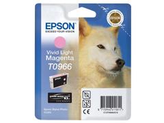 EPSON n Ink Cartridges, T0966, Husky, Singlepack Light Magenta