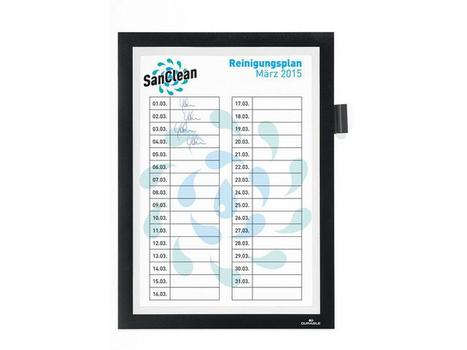 DURABLE Ramme selvhæft. DURAFRAME NOTE A4 sort (499301)