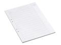 BANTEX Provskrivningsblad A4 linj 18mm 500/fp