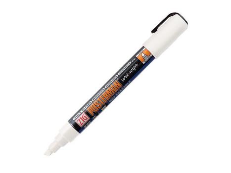 ZIG Posterman Wet-Wipe M White (PMA-550/000*12)