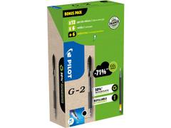 PILOT Gelpenna PILOT G2 Greenp. svart 12+12/FP