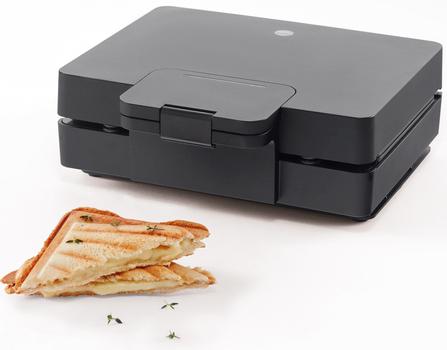 WILFA Easy Melt Toastjern 1000W, avtagbare skjellformede plater, slippbelegg,  plast, sort (602756)