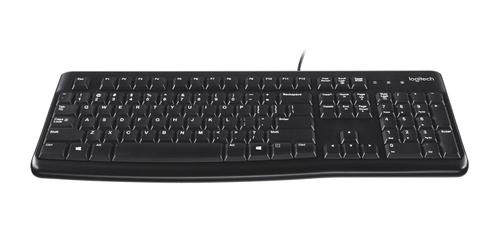 LOGITECH K120 Corded Keyboard black USB (FRA) (920-002488)