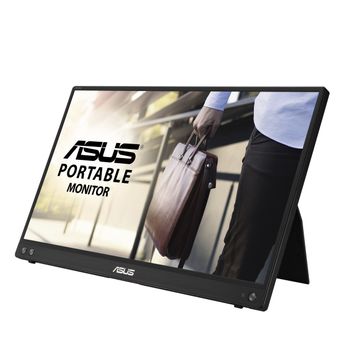 ASUS ZenScreen MB16ACV Portable USB Monitor 15.6inch Full HD IPS Hybrid Signal Solution USB Type-C Flicker Free Blue Light Filter (90LM0381-B01370)