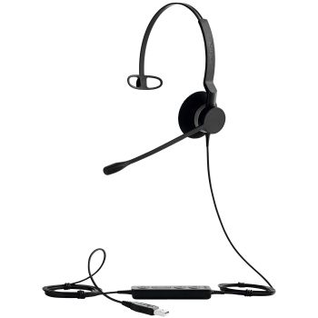JABRA a BIZ 2300 USB MS Mono - Headset - on-ear - wired - USB - Certified for Skype for Business (2393-823-109)