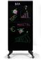 LEGAMASTER mobile glassboard 90x175cm black (7-105200)