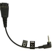 JABRA QD Cord to 2,5mm pin plug angulate 15cm e.g. for Panasonic GB500 PLX CA40