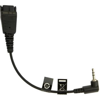 JABRA QD Cord to 2,5mm pin plug angulate 15cm e.g. for Panasonic GB500 PLX CA40 (8800-00-46)