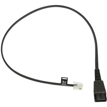 JABRA a - Headset cable - RJ-10 male to Quick Disconnect male - charcoal - for Jabra GN 2100, GN 2200 Duo, GN 2200 Mono (8800-00-25)