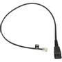 JABRA a - Headset cable - RJ-10 male to Quick Disconnect male - charcoal - for Jabra GN 2100, GN 2200 Duo, GN 2200 Mono