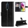 Crazy Horse Wallet Cover for OnePlus 8 - Black