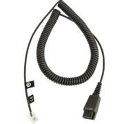 JABRA QD Cord to RJ10, coiled, 0,5 - 2 meters, standard-allocation