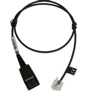 JABRA a - Headset cable - Quick Disconnect to RJ-45 - 50 cm - for BIZ 2300, 2400, Siemens OpenStage 30, 40, 40T, 60, 80, 80T