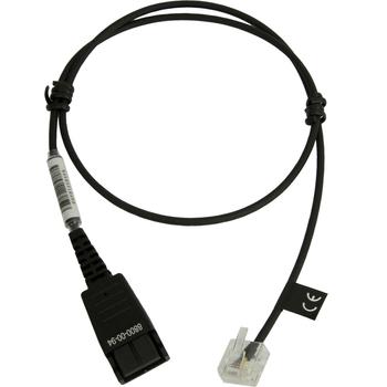 JABRA Cord with QD to special plug RJ 45 straight 0 5 meters for Siemens Open Stage EN (8800-00-94)
