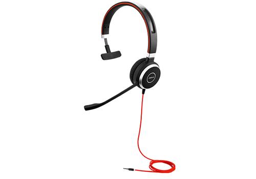 JABRA EVOLVE 40 UC Mono headset only with 3.5mm Jack without USB Controller headband discret boomarm (14401-09)