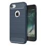 NEM Rugged Armor Soft Case in Carbon Fiber design for iPhone 7/8 - Dark Blue