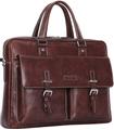 CIRAFON Leather Vintage Datorväska 15.6" Äkta läder Brun