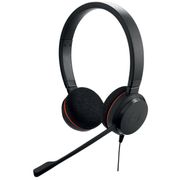 JABRA EVOLVE 20 MS Stereo USB Headband Noise cancelling USB connector with mute-button and volume control on the cord