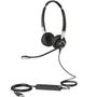 JABRA BIZ 2400 Duo USB NEXT GENERATION Type: 82 E-STD Noise-Cancelling USB connector with mute-button and volume control Microphone