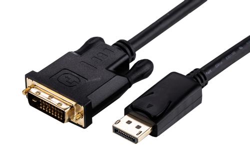 LinkIT DisplayPort til DVI-D  5 m Svart DVI Single link, 20-pin - 24-pin han-han (dp-2050)