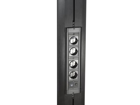 MULTIBRACKETS M Public Display Stand 210 Dual Pillar Wheelbase Black (7350073732753)