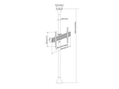 MULTIBRACKETS M Floor To Ceiling Mount 1U Pro Series Floor-Ceiling Mount (7350073733620)