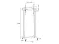 MULTIBRACKETS M Public Display Stand 210 Dual Pillar Wheelbase Black (7350073732753)