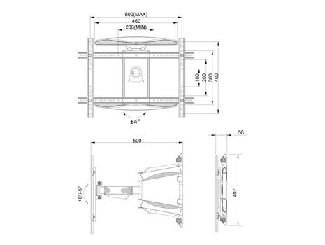 MULTIBRACKETS M VESA Flexarm XL Full Motion Dual 600x4 (7350073736317)