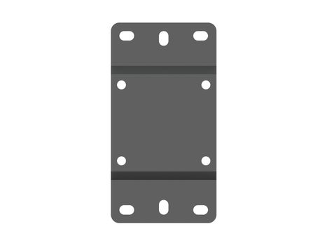 MULTIBRACKETS M Pro Series Wallmount Plate Slim Small (7350073736980)