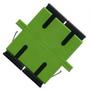 OEM Fiber adapter SC/SC Duplex SM |  Clips and flanges | Green
